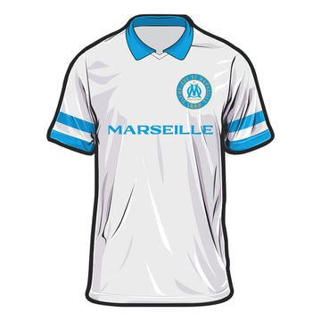 Olympique de Marseille Jersey 3D Wood Jigsaw Puzzle