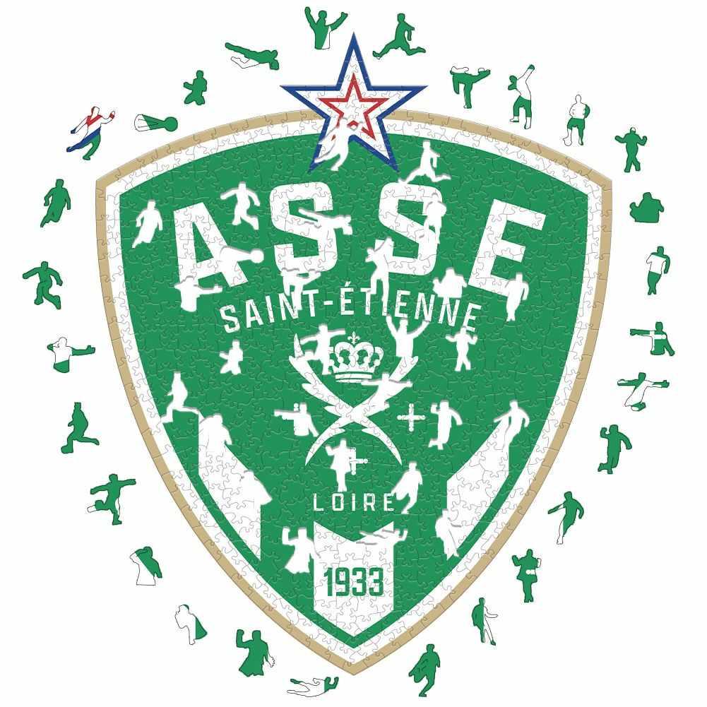 AS Saint-Etienne 3D Wood Jigsaw Puzzle