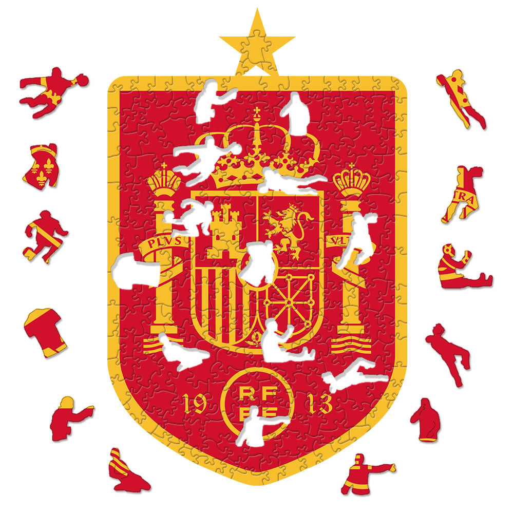 Spain National Team 'La Roja' Logo 3D Wood Jigsaw Puzzle