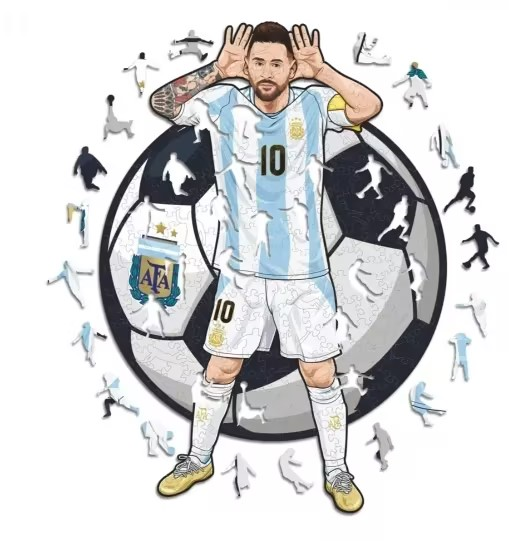 Lionel Messi 'Argentina | Can You Hear Me?' 3D Wood Jigsaw Puzzle