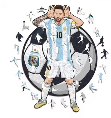 Lionel Messi 'Argentina | Can You Hear Me?' 3D Wood Jigsaw Puzzle