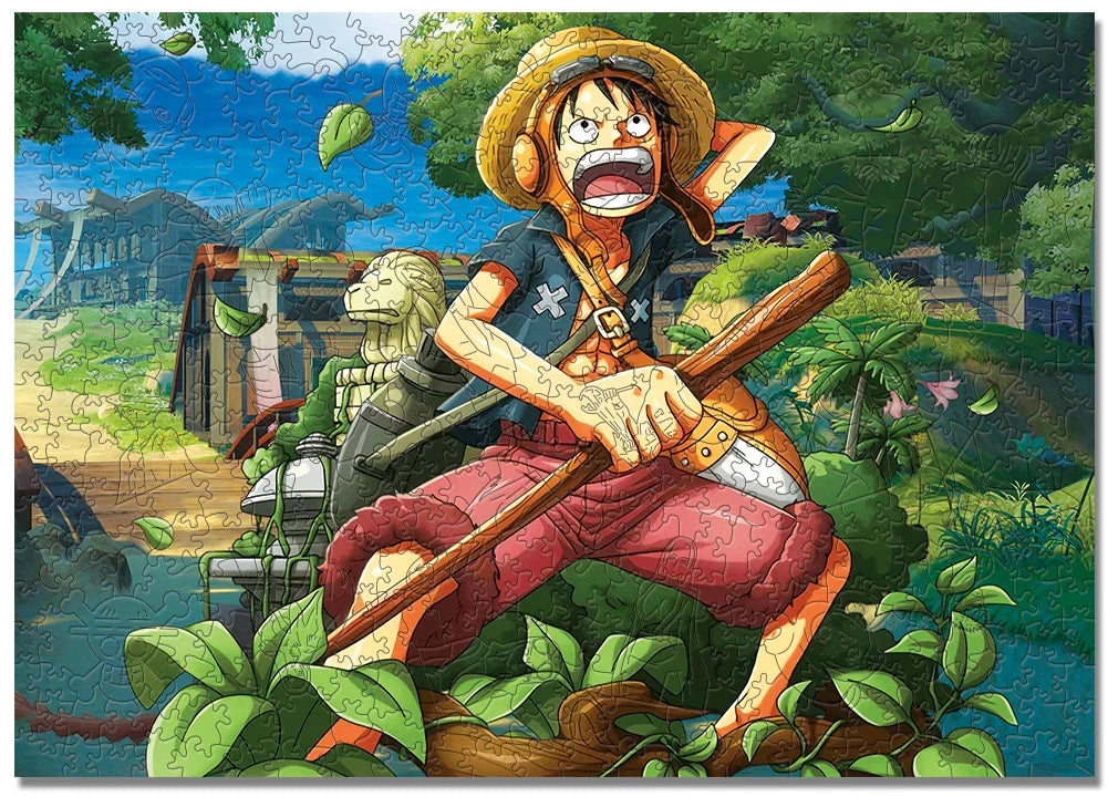 One Piece 'Jungle Quest: Straw Hats in the Wild' Wood Jigsaw Puzzle