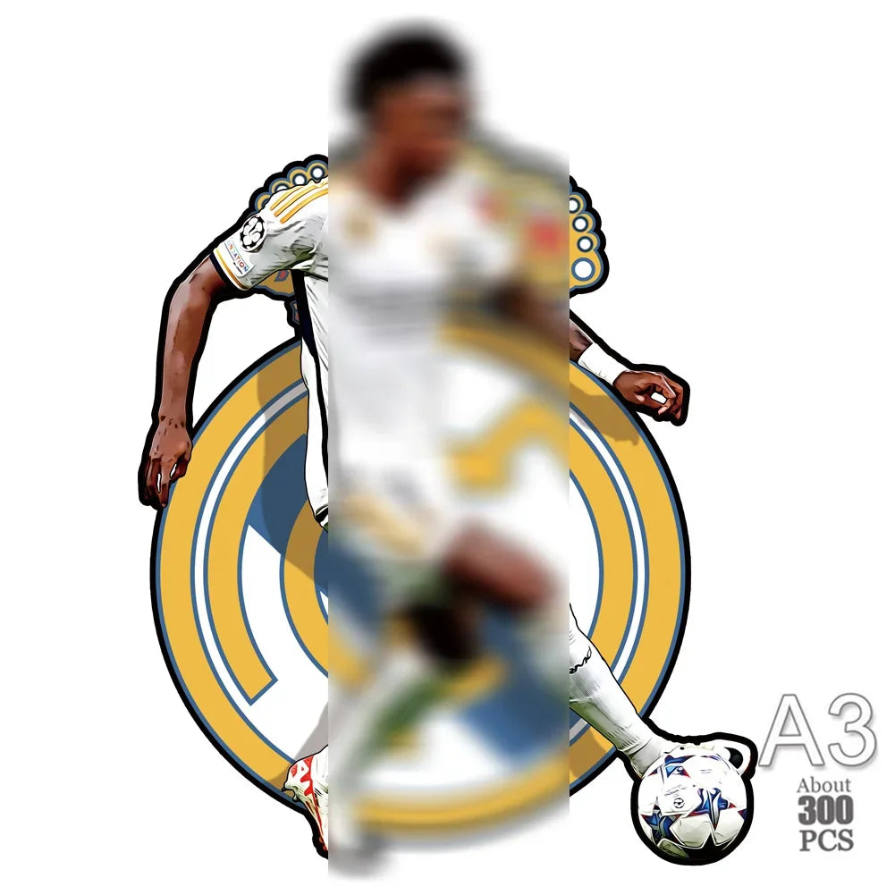 Real Madrid 'Vinicius Junior | Silhouette' 3D Wood Jigsaw Puzzle