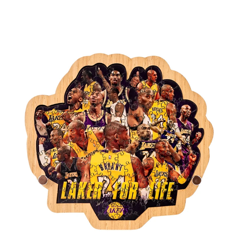 Kobe Bryant 'Laker for Life | Collage' 3D Wood Jigsaw Puzzle