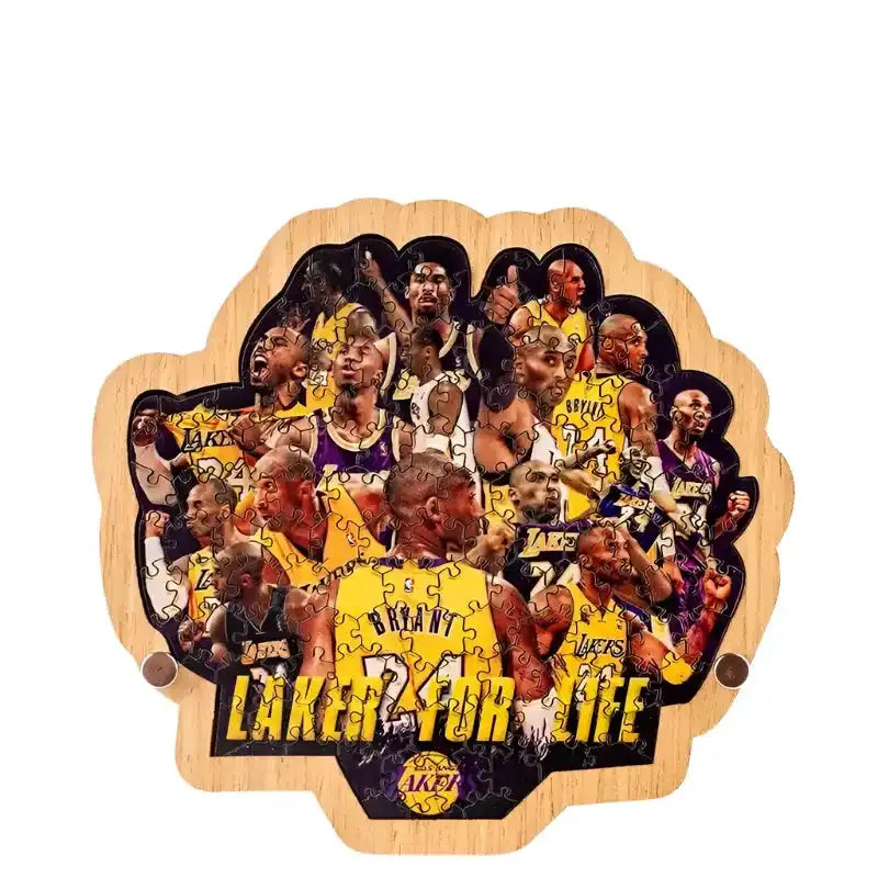 Kobe Bryant 'Laker for Life | Collage' 3D Wood Jigsaw Puzzle