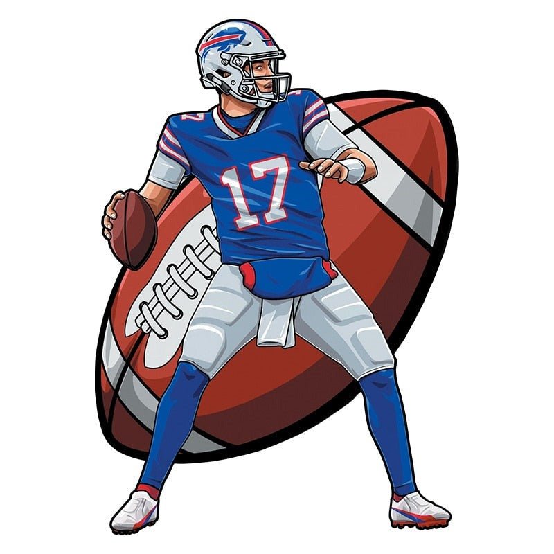 american-football-josh-allen-3d-wood-jigsaw-puzzle