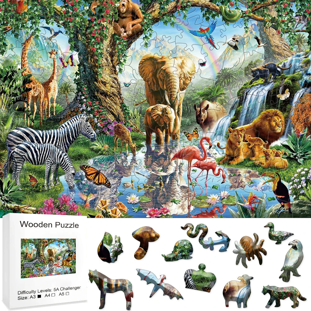 Garden of Eden 3D Wood Jigsaw Puzzle