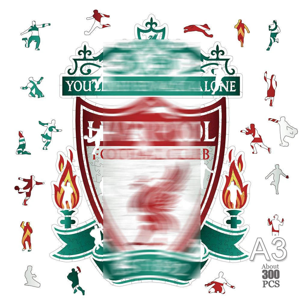 Liverpool F.C. 'You'll Never Walk Alone' 3D Wood Jigsaw Puzzle