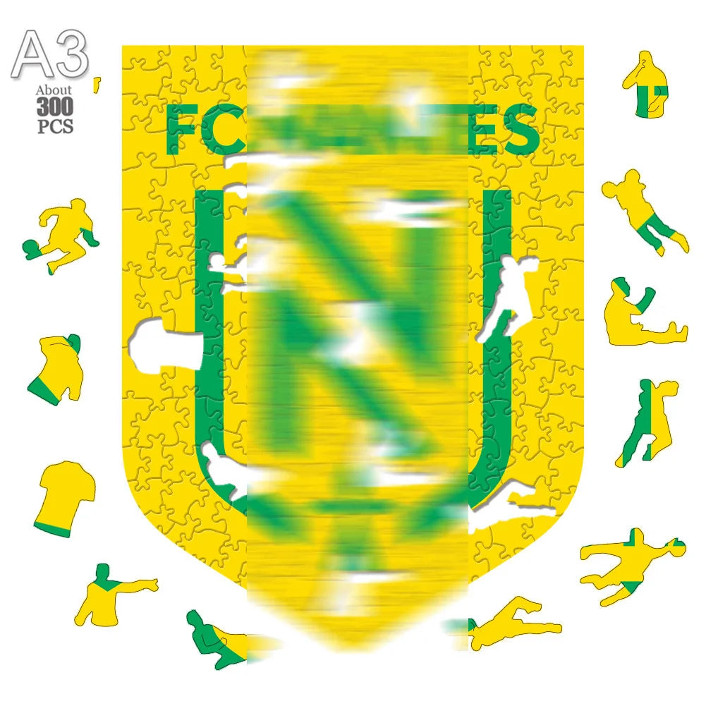 FC Nantes 3D Wood Jigsaw Puzzle