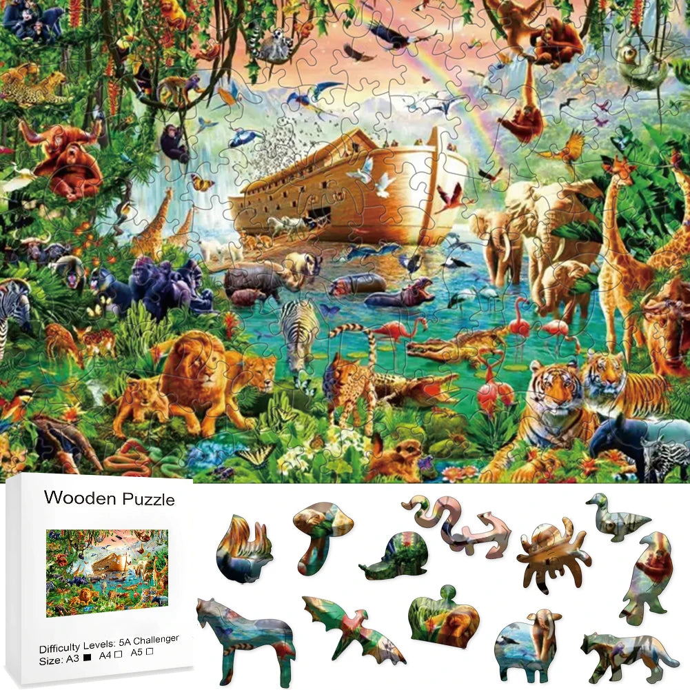 Noah's Ark 3D Wood Jigsaw Puzzle