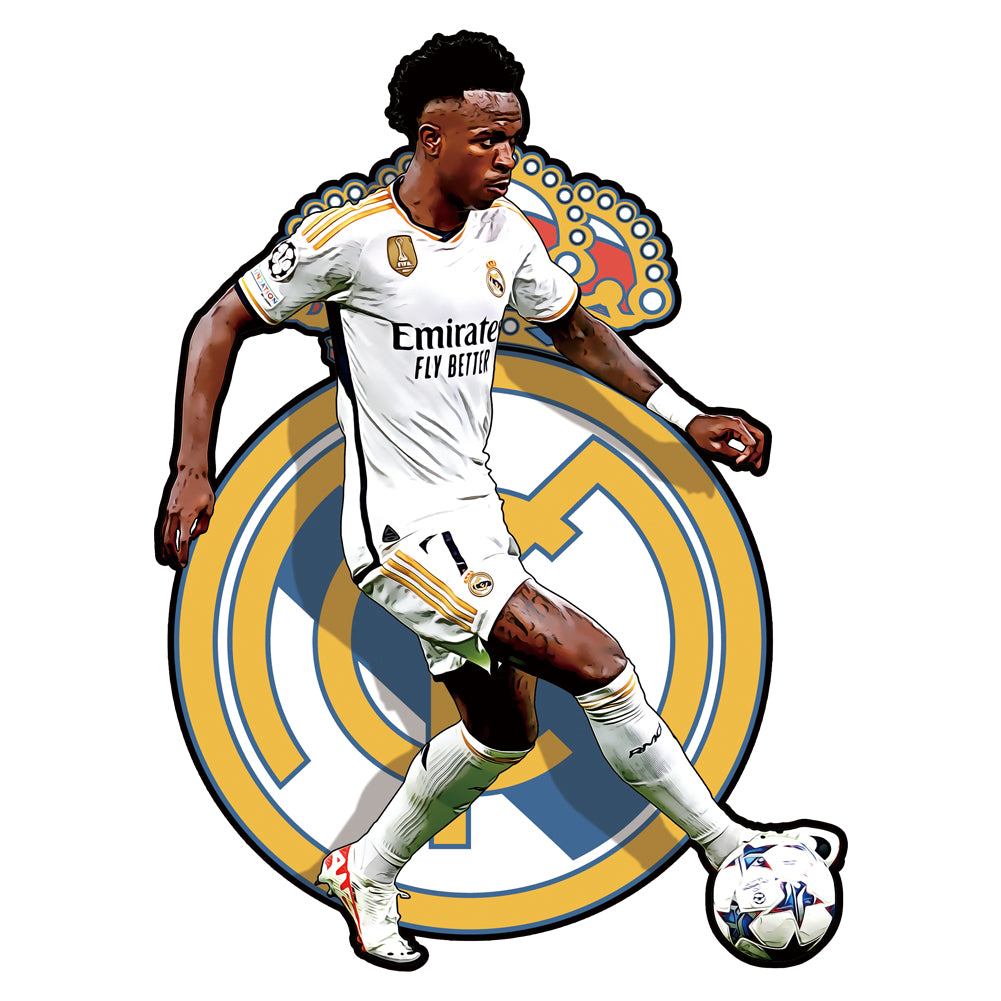 Real Madrid 'Vinicius Junior | Silhouette' 3D Wood Jigsaw Puzzle