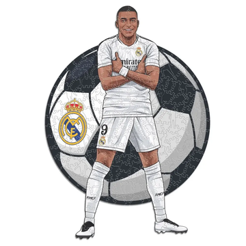 Real Madrid 'Kylian Mbappe' 3D Wood Jigsaw Puzzle