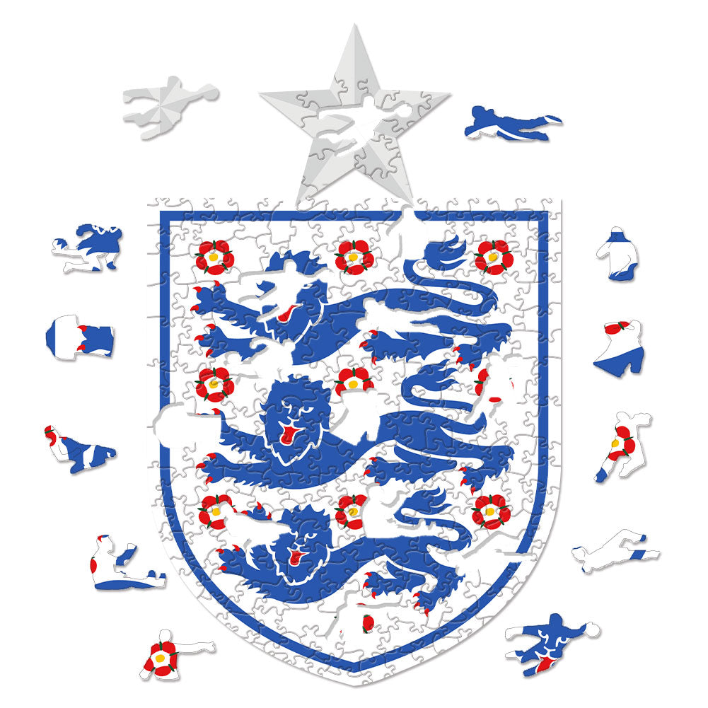 England National Team 'The Three Lions' Logo 3D Wood Jigsaw Puzzle