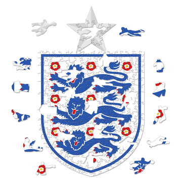 England National Team 'The Three Lions' Logo 3D Wood Jigsaw Puzzle