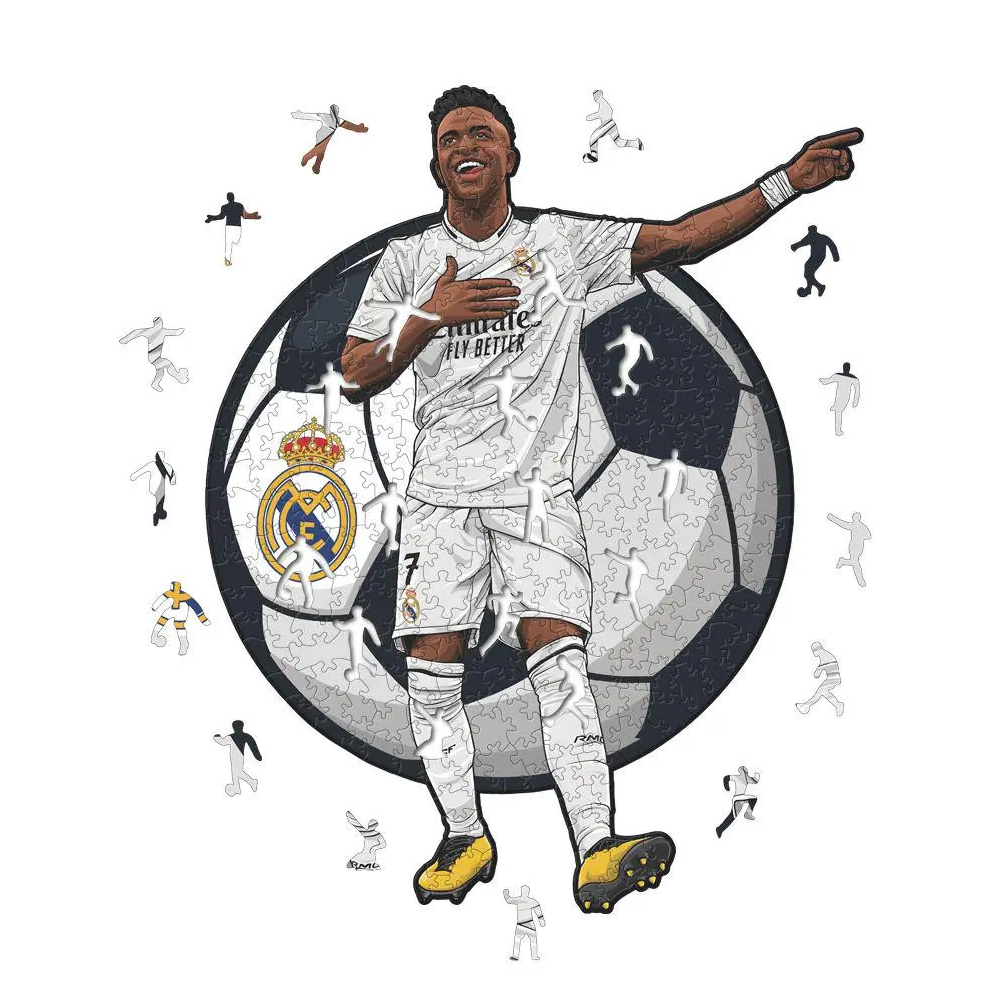 Real Madrid 'Vinicius Junior' 3D Wood Jigsaw Puzzle